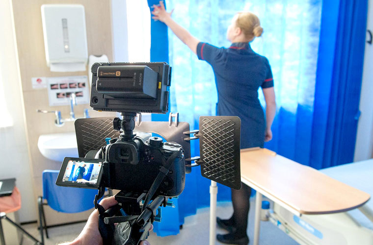 NHS video shoot