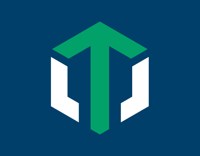 Techtron logo on blue