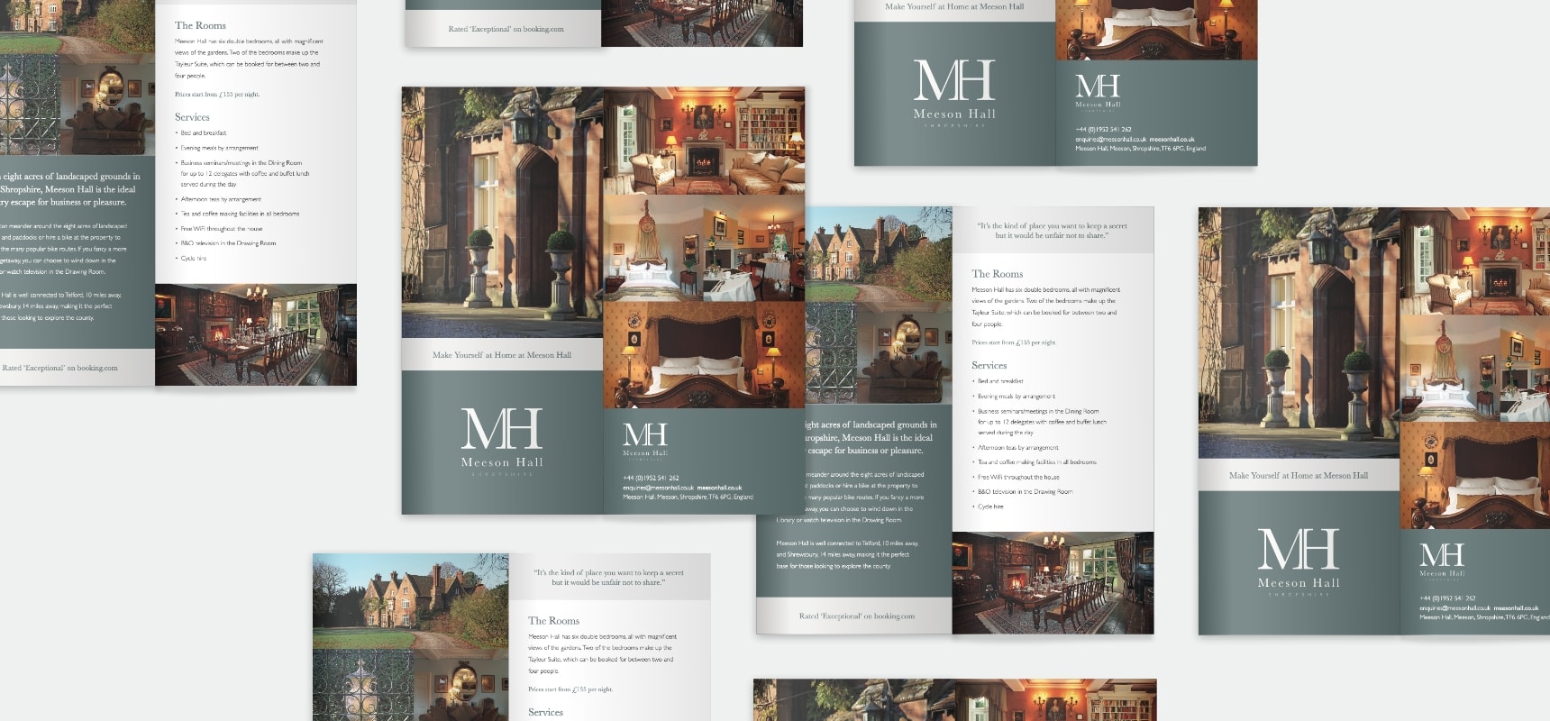 Meeson Hall DL brochure designs