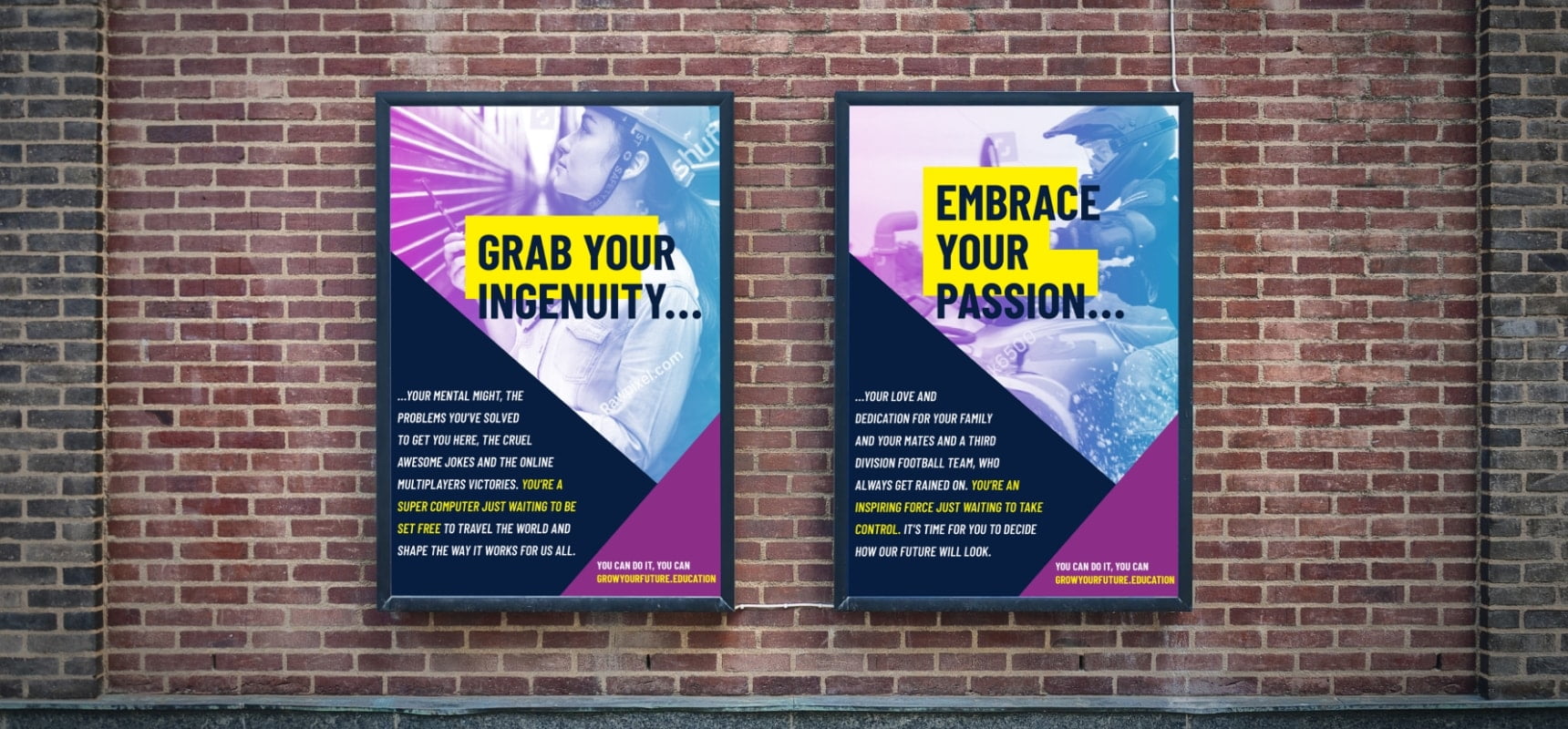 Grow Your Future Billboard advertisement designs