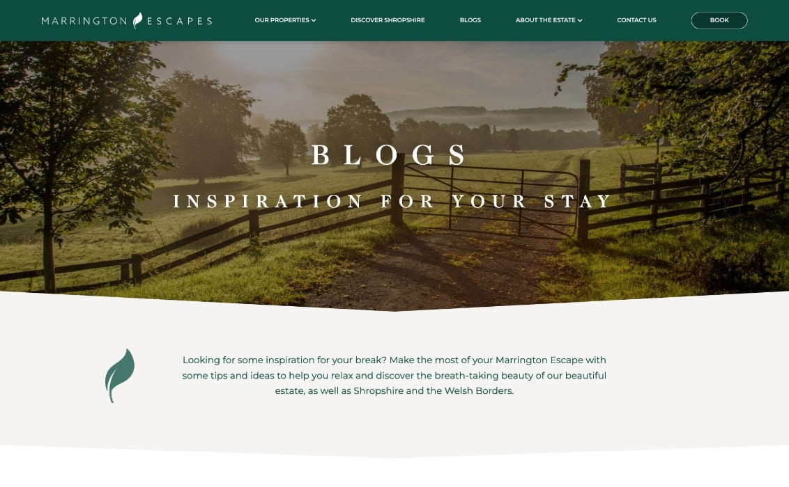 Blog list page design