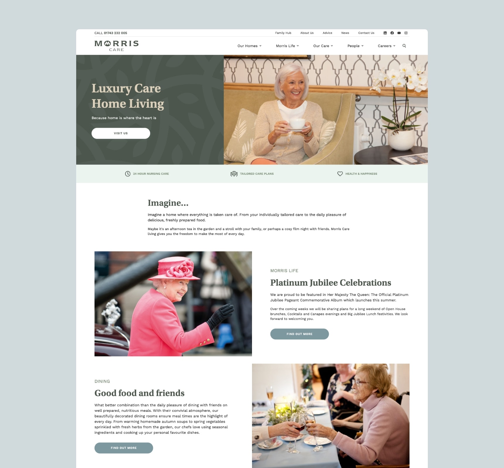 Morris Care Home Page