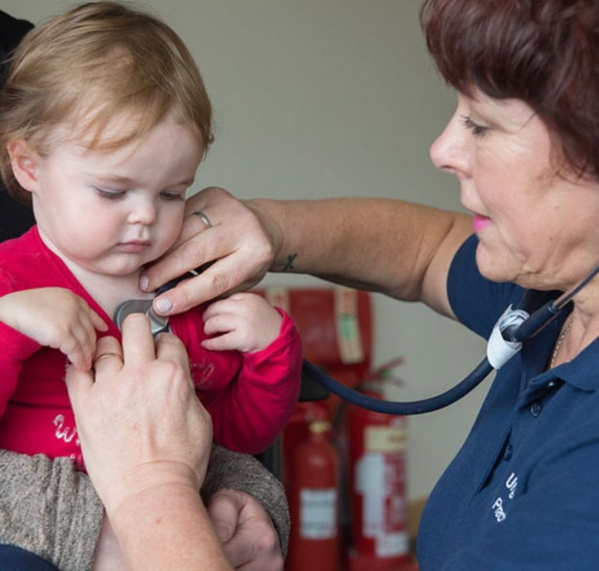 ShropDoc photography commissioned for the project: patient examination