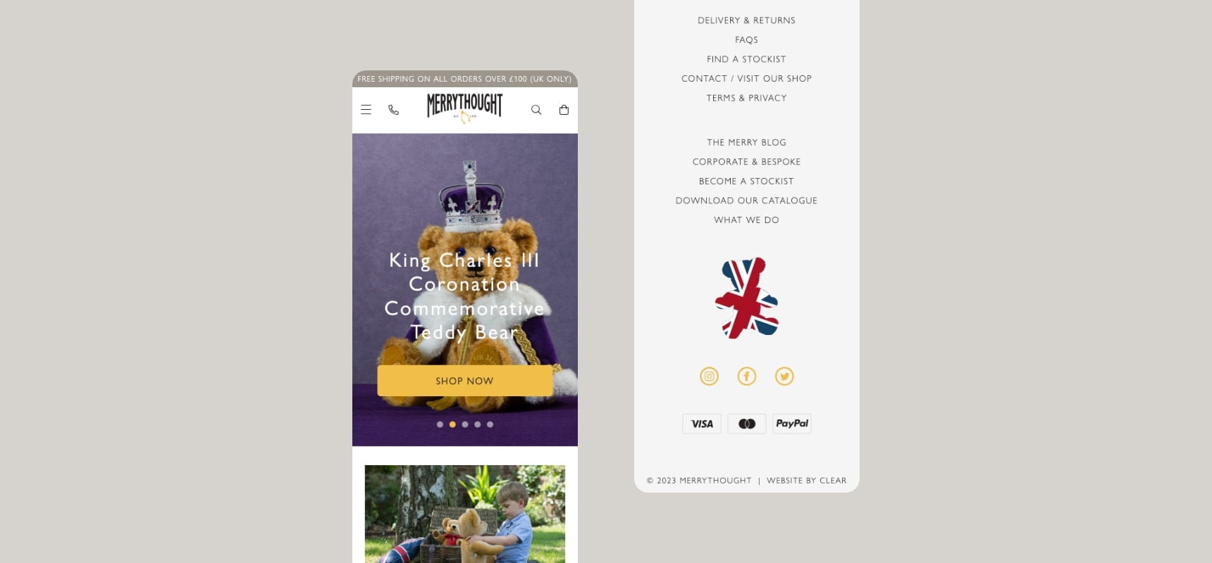 Mobile home page design