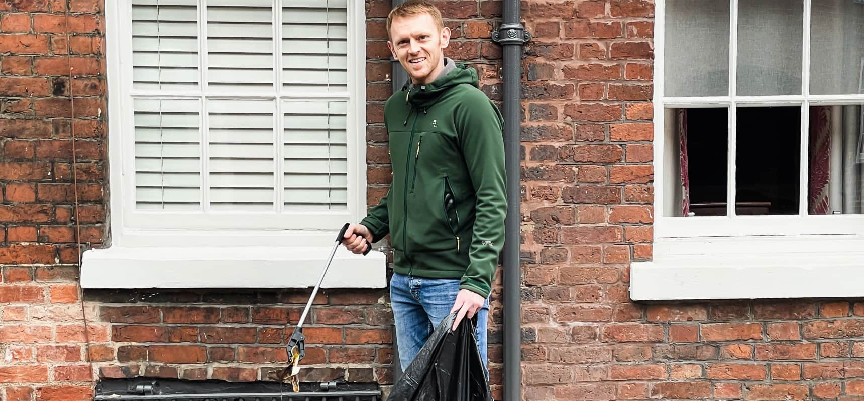 James litter picking