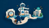 AI assistant guiding a B2B buyer through research, supplier comparison and selection.